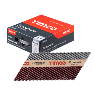 FirmaHold 3.1 x 90mm, 34° Plain Shank Bright Nails - Box of 2200 FirmaHold 3.1 x 90mm, 34° Plain Shank Bright Nails - Box of 2200