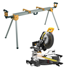 Dewalt DCS781N 54V XR FLEXVOLT Brushless 305mm Sliding Mitre Saw - Body & DE7023 Universal Extendable Saw Stand Dewalt DCS781N 54V XR FLEXVOLT Brushless 305mm Sliding Mitre Saw - Body & DE7023 Universal Extendable Saw Stand