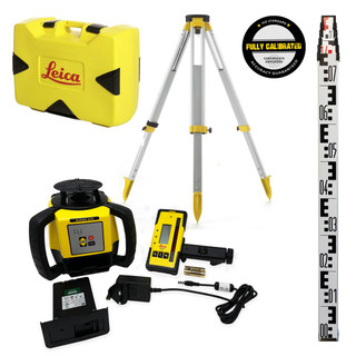 Leica Rugby 620 Self-Levelling & Slope (One Axis) Red Rotating Laser (600m) Li-ion with Tripod & Staff Leica Rugby 620 Self-Levelling & Slope (One Axis) Red Rotating Laser (600m) Li-ion with Tripod & Staff