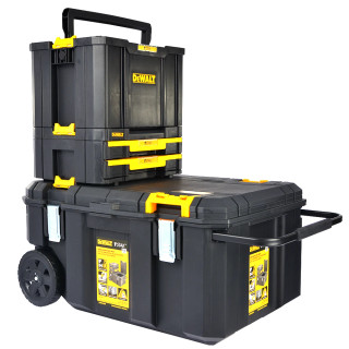 Dewalt TSTAK Deep Tool Box VII, DWST83343-1 (44L Volume, Large Volume Box,  Can be Combined with Other TSTAK Boxes, Safe Storage of Large Power Tools