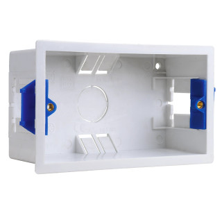 BG Electrical 2-Gang Rectangular Dry Lining Box - 47mm BG Electrical 2-Gang Rectangular Dry Lining Box - 47mm
