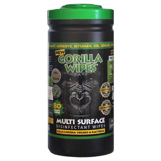 Gorilla Wipes Antiviral / Antibacterial Multi-Surface Wipes - Tub of 80