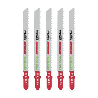 Festool 204336 Jigsaw Blades PLASTICS SOLID MATERIAL - Pack of 5