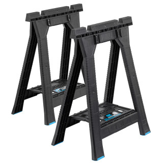 OX Trade Saw Horses with TOOLTREK Connectors - Pack of 2