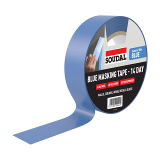 Soudal 14 Day Outdoor Blue Masking Tape - 24mm x 50m