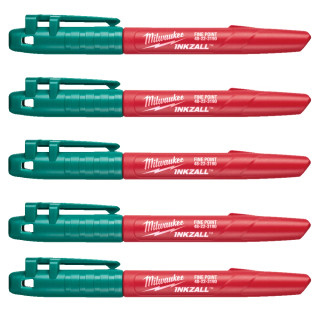 Milwaukee INKZALL Marker - Green - Pack of 5 Milwaukee INKZALL Marker - Green - Pack of 5