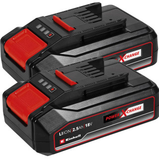 Einhell 2.5Ah 18V Power X-Change Li-Ion Battery - Pack of 2