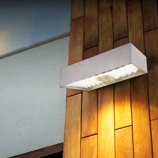 Luceco Exterior Decorative Solar Brick Light - White