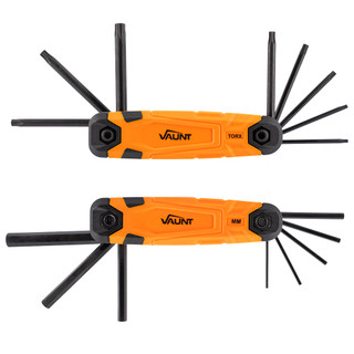 Vaunt 16 Piece Metric & Torx Folding Hex Key Set Vaunt 16 Piece Metric & Torx Folding Hex Key Set