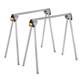 Stanley STST81337-1 Folding Metal Sawhorses - Pack of 2