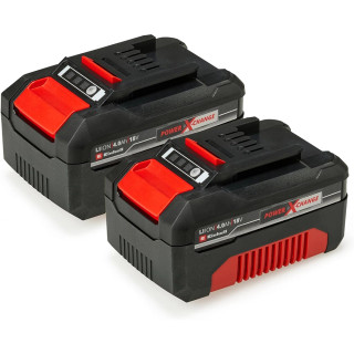 Einhell 4.0Ah 18V Power-X-Change Li-ion Batteries - Pack of 2
