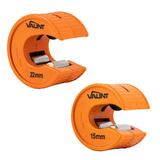 Vaunt 2 Piece 15mm & 22mm Copper Pipe Cutter Set Vaunt 2 Piece 15mm & 22mm Copper Pipe Cutter Set