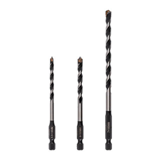 Vaunt X 3 Piece Multi Hard Material Drill Bit Set Vaunt X 3 Piece Multi Hard Material Drill Bit Set