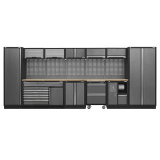 Sealey APMSSTACK15W Superline PRO Storage System with Wood Worktop Sealey APMSSTACK15W Superline PRO Storage System with Wood Worktop