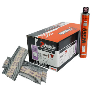 Paslode 141273 34° 63mm x 3.1mm Galvanised Plus Roof Batten Nails - Pack of 1100 Paslode 141273 34° 63mm x 3.1mm Galvanised Plus Roof Batten Nails - Pack of 1100