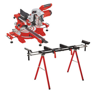 Einhell TC-SM 216 1600W 216mm Electric Sliding Mitre Saw & MSS 1608 Saw Stand - 240V