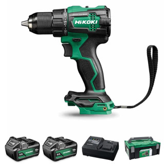 Hikoki DV18DEJFZ 18V Brushless Combi Drill, 2x 5.0Ah Batteries, Charger & Case Hikoki DV18DEJFZ 18V Brushless Combi Drill, 2x 5.0Ah Batteries, Charger & Case