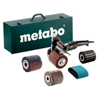 Metabo SE 17-200 RT Electric Burnishing Machine, Additional Belts & Flap Wheels with Case - 240V Metabo SE 17-200 RT Electric Burnishing Machine, Additional Belts & Flap Wheels with Case - 240V