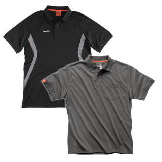 Scruffs Eco Tech Polo Shirts - Pack of 2
