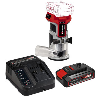 Einhell TP-ET 18 Li BL - Solo 18V Brushless Palm Router, 1x 2.5Ah Battery & Charger