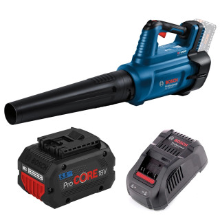 Bosch GBL 18V-750 18V BITURBO Brushless Blower, 1x 5.5Ah ProCore Battery & GAL 1880 CV Fast Charger