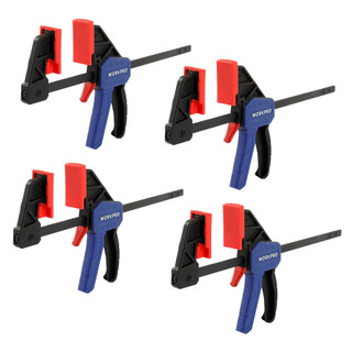 WORKPRO WP232034 100mm (4") Quick Release Mini Bar Clamps - Pack of 4 WORKPRO WP232034 100mm (4") Quick Release Mini Bar Clamps - Pack of 4