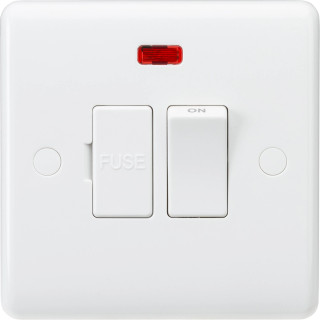 Knightsbridge CU6300NF 13A Switched Fused Neon Spur Unit with Flex Outlet from Base