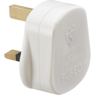 Knightsbridge SN1383 13A Plug Top with 13A Fuse - White Knightsbridge SN1383 13A Plug Top with 13A Fuse - White