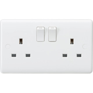 Knightsbridge CU9000 13A 2G DP Twin Earths Switched Socket Knightsbridge CU9000 13A 2G DP Twin Earths Switched Socket