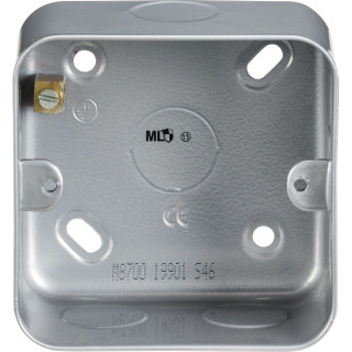 Knightsbridge M8700 Metal Clad 1G Back Box