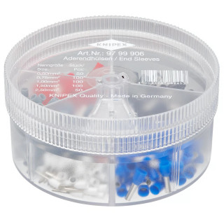 Knipex 97 99 906 Assortment Boxes with 400 Insulated Wire Ferrules Knipex 97 99 906 Assortment Boxes with 400 Insulated Wire Ferrules