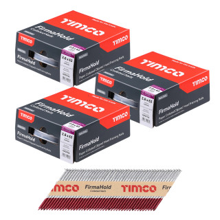 FirmaHold 2.8 x 63mm, 34° Ring Shank Galvanised Nails - Pack of 9900 FirmaHold 2.8 x 63mm, 34° Ring Shank Galvanised Nails - Pack of 9900