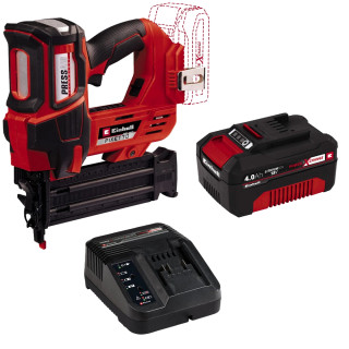 Einhell FIXETTO 18/50 N Professional 18V Second Fix Brad Straight Nail Gun, 4.0Ah Battery & Charger