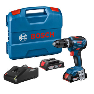 Bosch GSB 18V-55 18V Brushless Combi Drill, 2x 2.0Ah Batteries, Charger & Case Bosch GSB 18V-55 18V Brushless Combi Drill, 2x 2.0Ah Batteries, Charger & Case