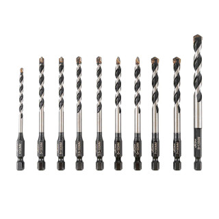 Vaunt 10 Piece Multi-Construction Drill Bit Set Vaunt 10 Piece Multi-Construction Drill Bit Set