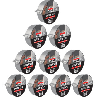 Soudal 48mm x 45m Gaffer Tape - Silver - Pack of 10 Soudal 48mm x 45m Gaffer Tape - Silver - Pack of 10