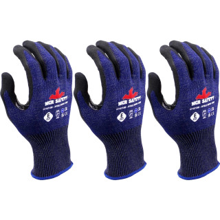 MCR Microfoam Nitrile Cut Level E Work Glove - Pack of 3 MCR Microfoam Nitrile Cut Level E Work Glove - Pack of 3