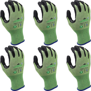 MCR Greenknight Cut Resistant D Gloves - Pack of 6 MCR Greenknight Cut Resistant D Gloves - Pack of 6