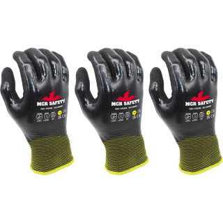 MCR Geo-Therm Nitrile Fully Coated Gloves - Pack of 3 MCR Geo-Therm Nitrile Fully Coated Gloves - Pack of 3