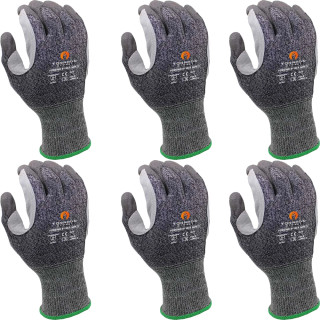 MCR Tornado Aura Split Leather Palm Cut F Work Gloves - Pack of 6 MCR Tornado Aura Split Leather Palm Cut F Work Gloves - Pack of 6