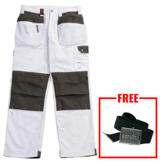 Scruffs Worker Plus Trousers - White