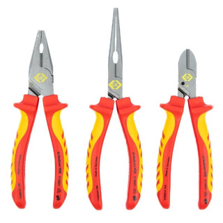 CK 3 Piece RedLine VDE Pliers Set