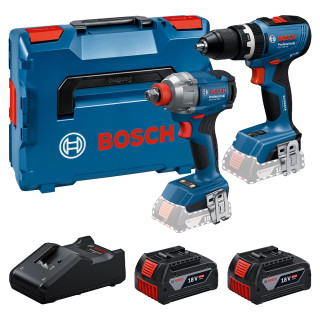 Bosch GSB 18V-65 18V Brushless Combi Drill, GDX 18V-285 18V Brushless Impact Driver/Wrench, 2x 4.0Ah Batteries, Charger & L-BOXX 136 Case Bosch GSB 18V-65 18V Brushless Combi Drill, GDX 18V-285 18V Brushless Impact Driver/Wrench, 2x 4.0Ah Batteries, Charger & L-BOXX 136 Case