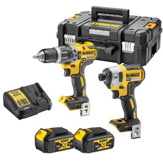 Dewalt DCK266M2T 2 Piece 18V XR Brushless Power Tool Kit, 2x 4.0Ah Batteries, Charger & TSTAK Case