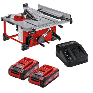 Einhell TE-TS 36/210 Li-Solo 36V (Twin 18V) 210mm Table Saw, 2x 3.0Ah 18V Power X-Change Plus Slimline Li-Ion Batteries & Battery Charger Einhell TE-TS 36/210 Li-Solo 36V (Twin 18V) 210mm Table Saw, 2x 3.0Ah 18V Power X-Change Plus Slimline Li-Ion Batteries & Battery Charger