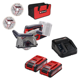 Einhell TP-MA 36/30 Li BL - Solo Professional 36V Brushless Wall Chaser, 2x 3.0Ah PXC Batteries & Charger