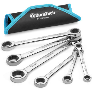 Duratech DTDBRW06M 6 Piece Double End Ratchet Box Spanner Set Duratech DTDBRW06M 6 Piece Double End Ratchet Box Spanner Set