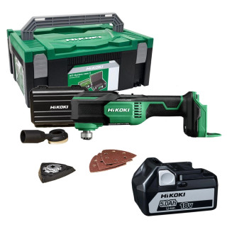Hikoki CV18DAW2Z 18V Brushless Multi Tool - Body, Case & 1x 5.0Ah Battery Hikoki CV18DAW2Z 18V Brushless Multi Tool - Body, Case & 1x 5.0Ah Battery