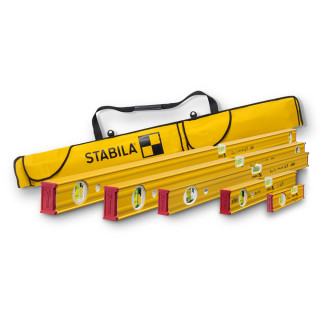 Stabila 5 Piece Type 80 AS-2 Spirit Level Set with Case (200mm, 400mm, 600mm, 900mm & 1200mm) Stabila 5 Piece Type 80 AS-2 Spirit Level Set with Case (200mm, 400mm, 600mm, 900mm & 1200mm)