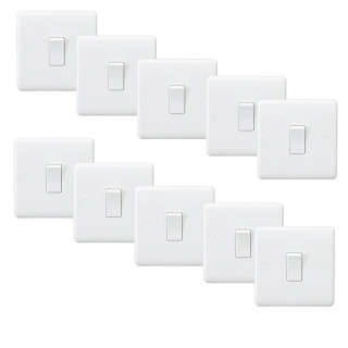 Knightsbridge CU2000 10AX 1G 2-way Switch - Pack of 10 Knightsbridge CU2000 10AX 1G 2-way Switch - Pack of 10